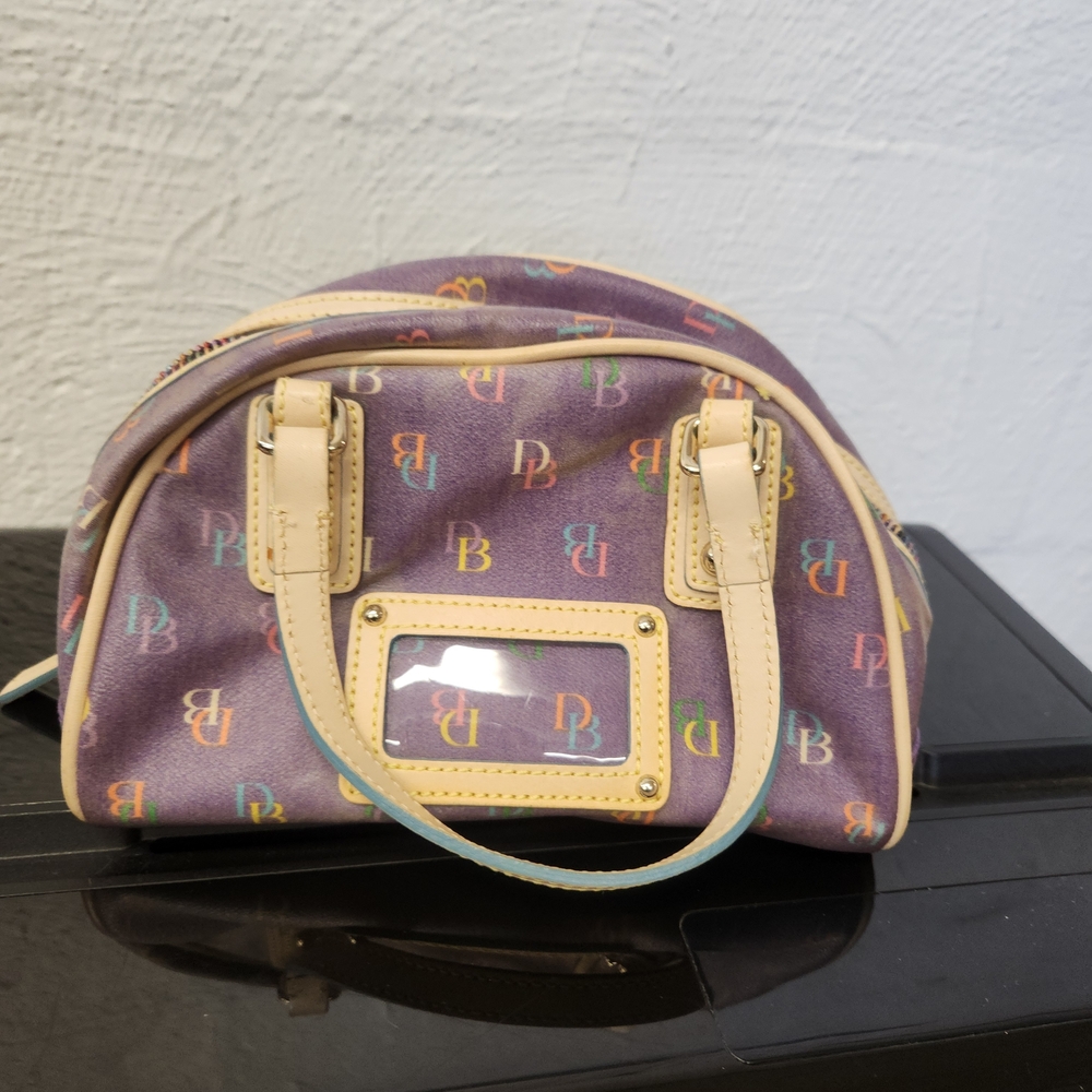 Dooney & Bourke Purple Mini Bag with Multicolor Accents